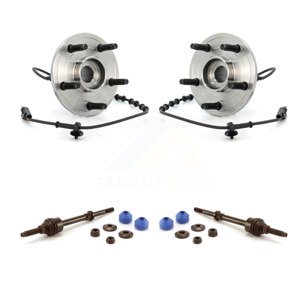 Hub Bearing Assembly And Link Front Kit For Dodge Ram 1500 RWD with 4-Wheel ABS