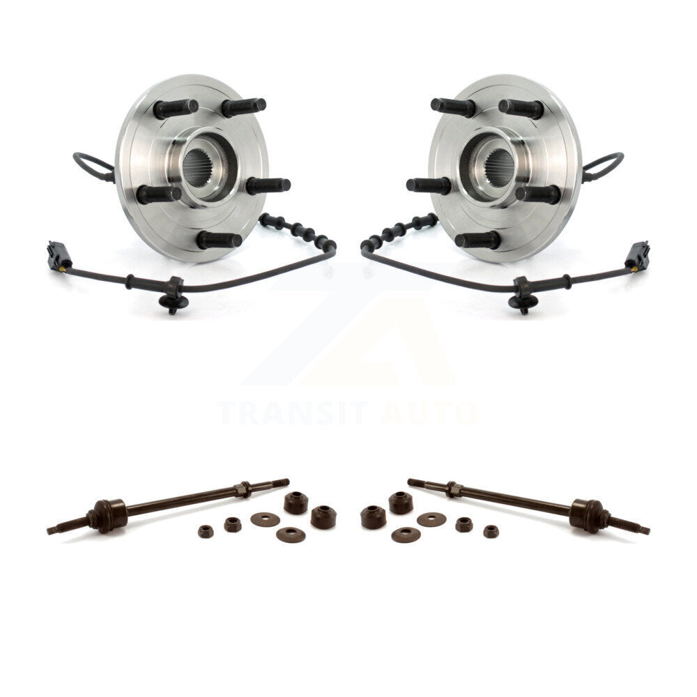 Hub Bearing Assembly And Link Front Kit For Dodge Ram 1500 4WD with 4-Wheel ABS