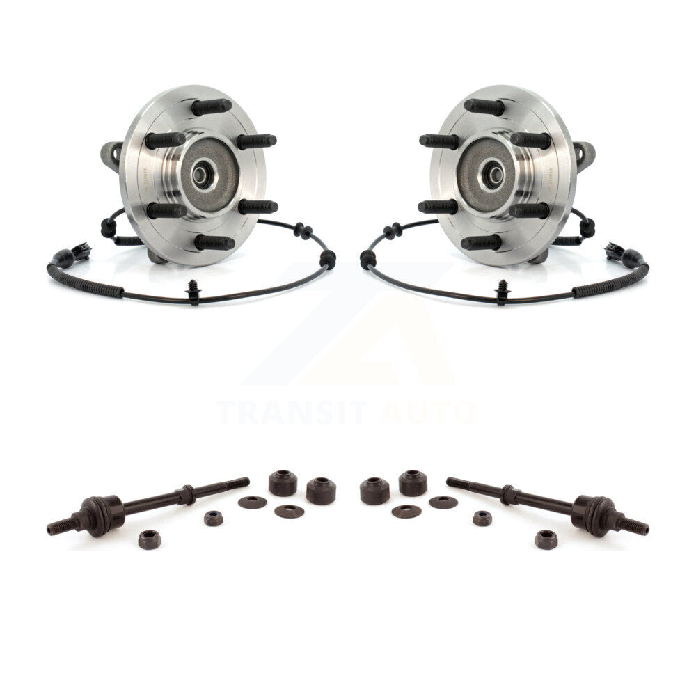 Hub Bearing Assembly Link Front Kit For 2006-2008 Ford F-150 Lincoln Mark LT 4WD