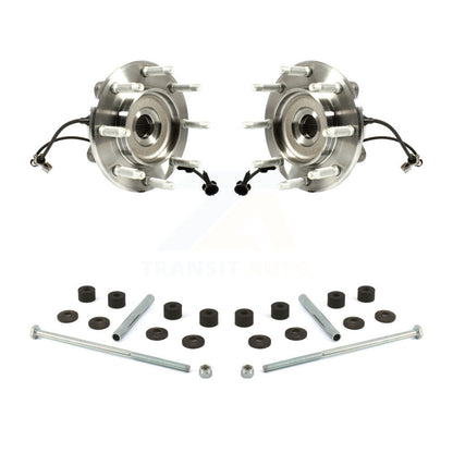 Hub Bearing Assembly & Link Front Kit For GMC Chevrolet Sierra 2500 HD Silverado