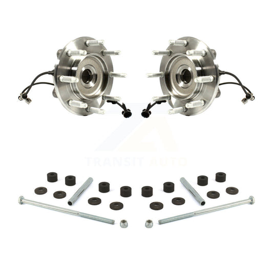 Hub Bearing Assembly & Link Front Kit For GMC Chevrolet Sierra 2500 HD Silverado