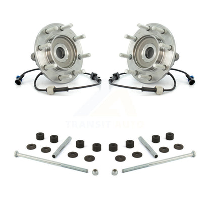 Hub Bearing Assembly Link Front Kit For Chevrolet GMC Sierra 3500 Silverado RWD