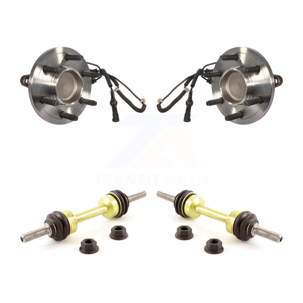 Hub Bearing Assembly & Link Front Kit For Ford Expedition Lincoln Navigator RWD