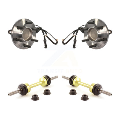 Hub Bearing Assembly & Link Front Kit For Ford Expedition Lincoln Navigator RWD