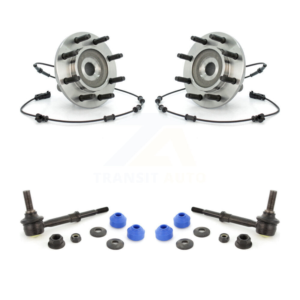 Hub Bearing Assembly & Link Front Kit For Dodge Ram 1500 3500 With 8 Lug Wheels