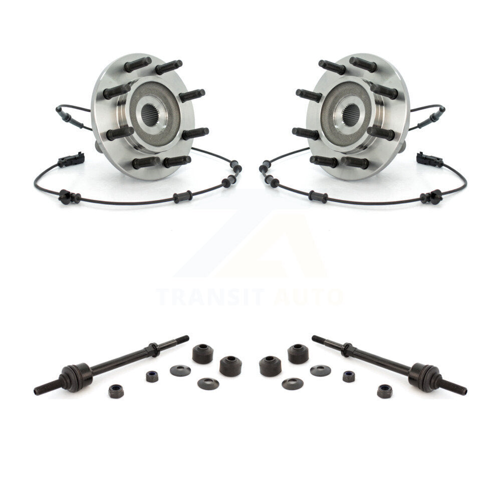 Hub Bearing Assembly & Link Front Kit For 06-08 Dodge Ram 1500 With 8 Lug Wheels