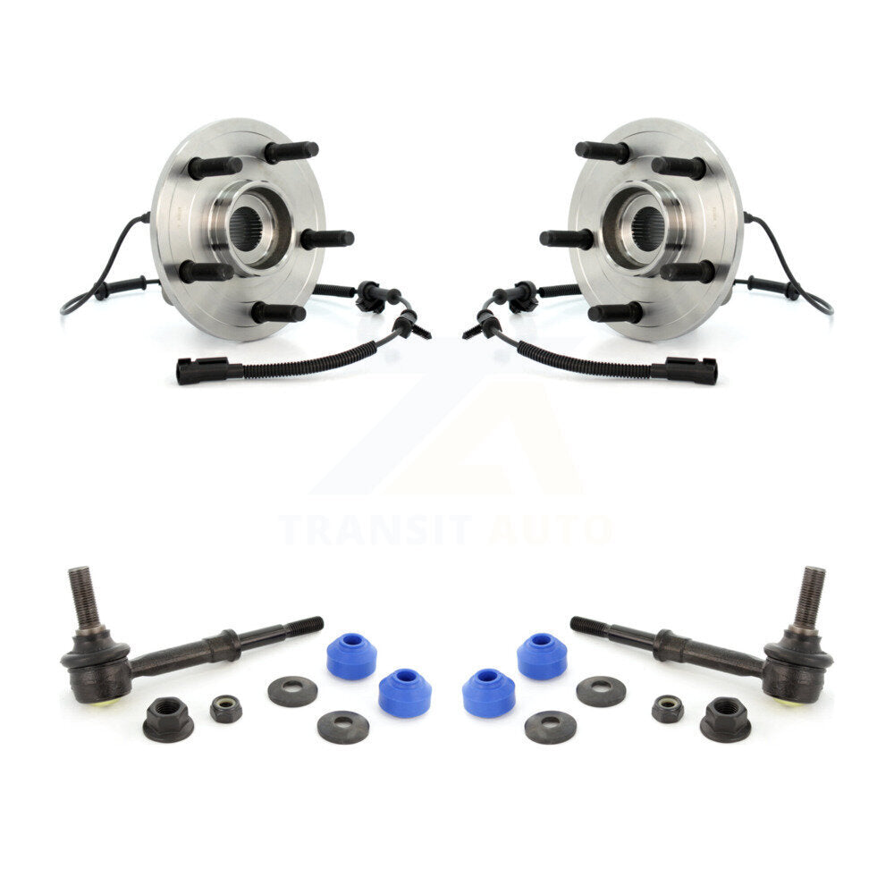 Hub Bearing Assembly & Link Front Kit For 06-08 Dodge Ram 1500 With 5 Lug Wheels