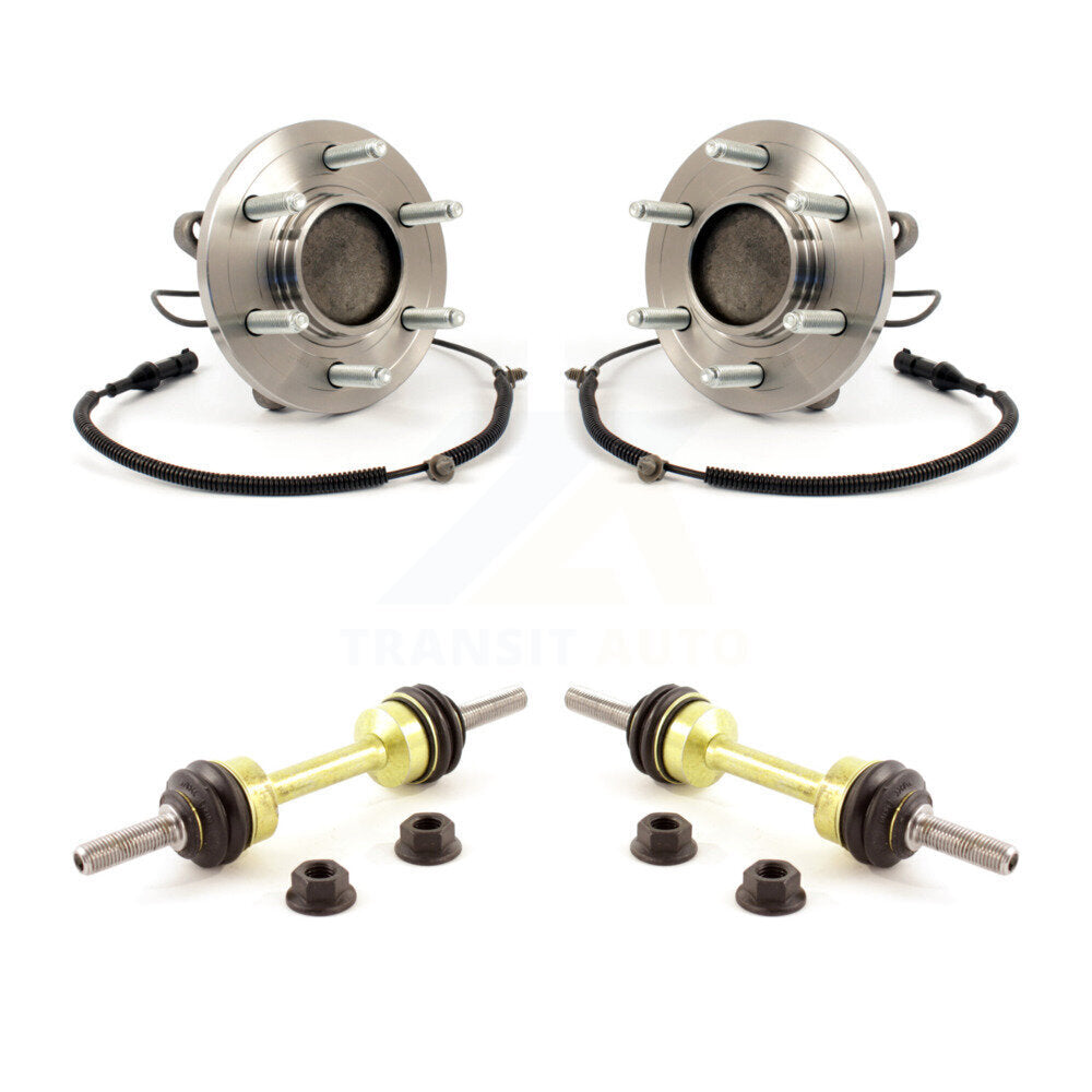 Hub Bearing Assembly And Link Front Kit For 2009-2010 Ford F-150 RWD