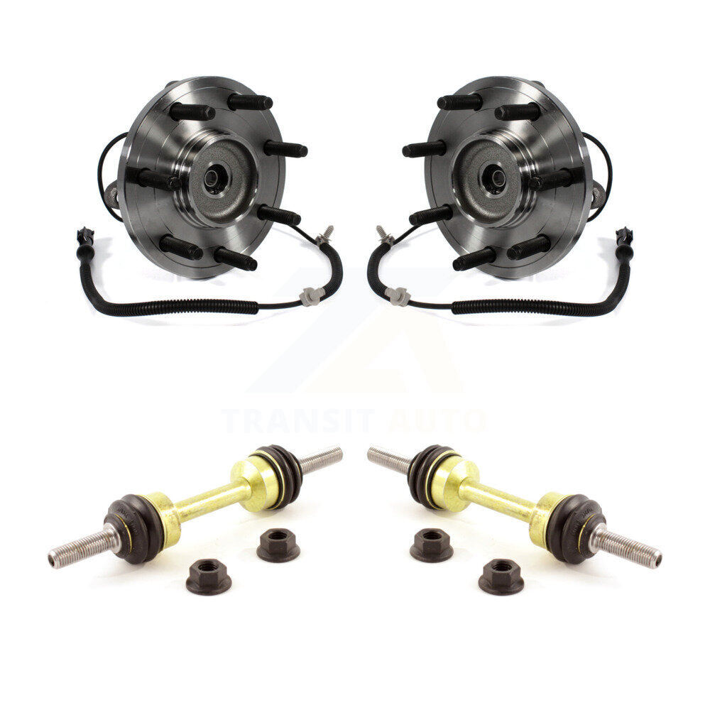 Hub Bearing Assembly And Link Front Kit For 2009-2010 Ford F-150 RWD