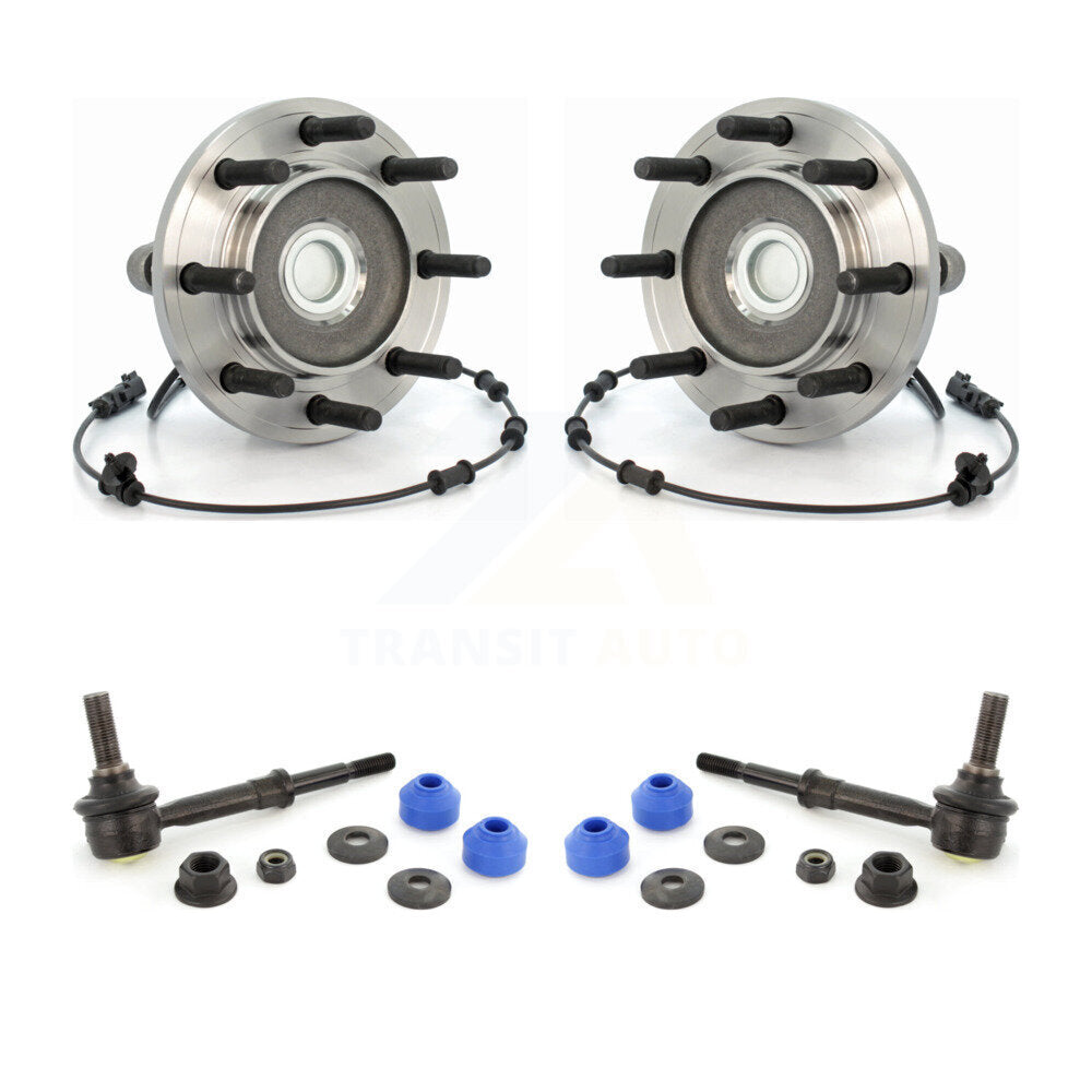 Hub Bearing Assembly Link Front Kit For 10 Dodge Ram 3500 Cab & Chassis with RWD