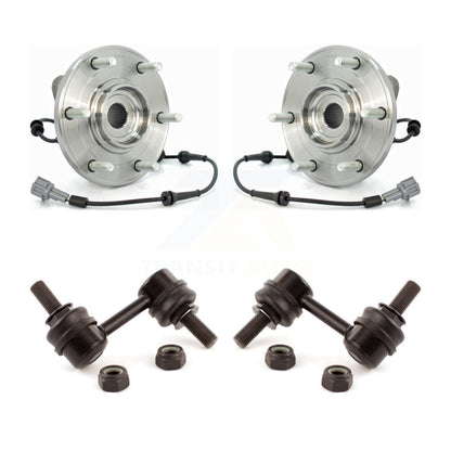 Hub Bearing Assembly And Link Front Kit For Nissan TITAN Armada INFINITI QX56
