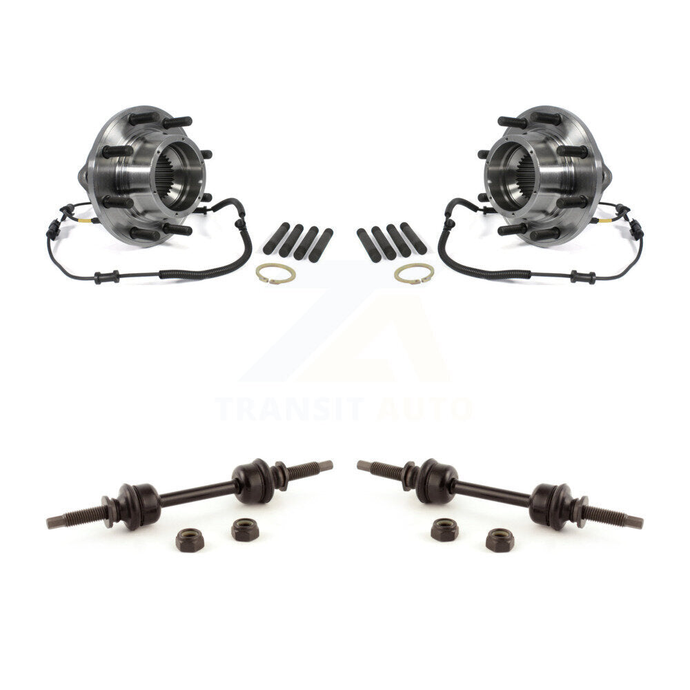 Hub Bearing Assembly And Link Front Kit For 2011-2016 Ford F-350 Super Duty 4WD