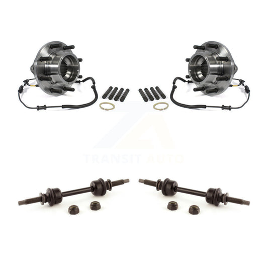 Hub Bearing Assembly And Link Front Kit For 2011-2016 Ford F-350 Super Duty 4WD