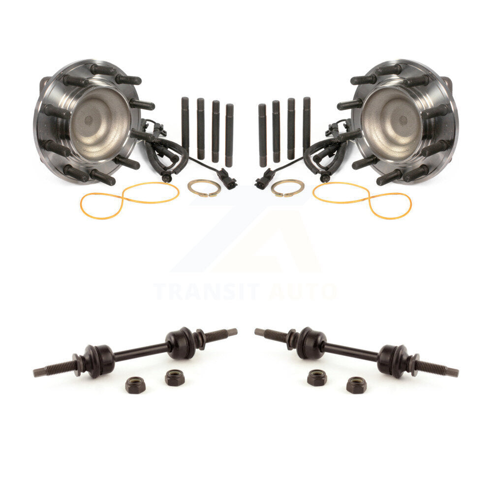 Hub Bearing Assembly And Link Front Kit For Ford F-450 Super Duty F-550 4 X 2