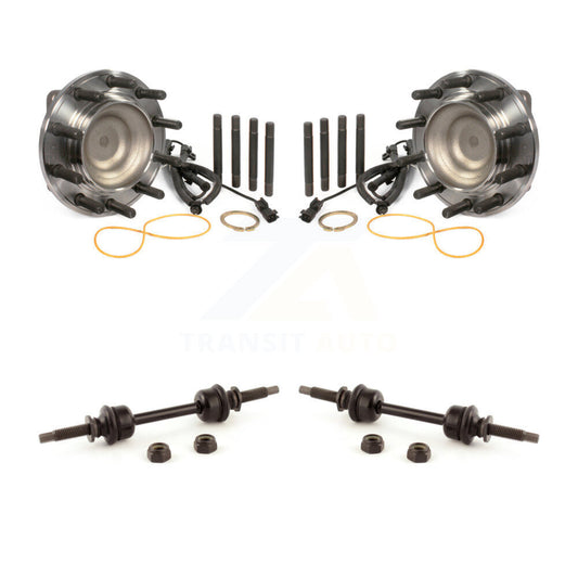 Hub Bearing Assembly And Link Front Kit For Ford F-450 Super Duty F-550 4 X 2