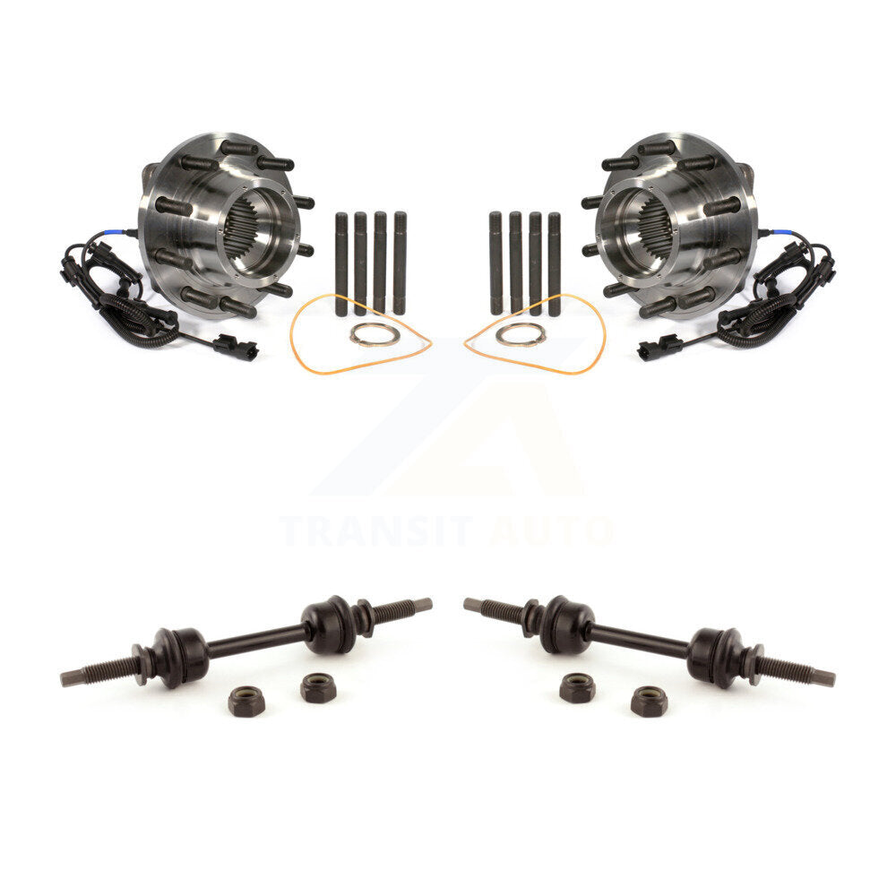 Hub Bearing Assembly And Link Front Kit For Ford F-450 Super Duty F-550 4 X