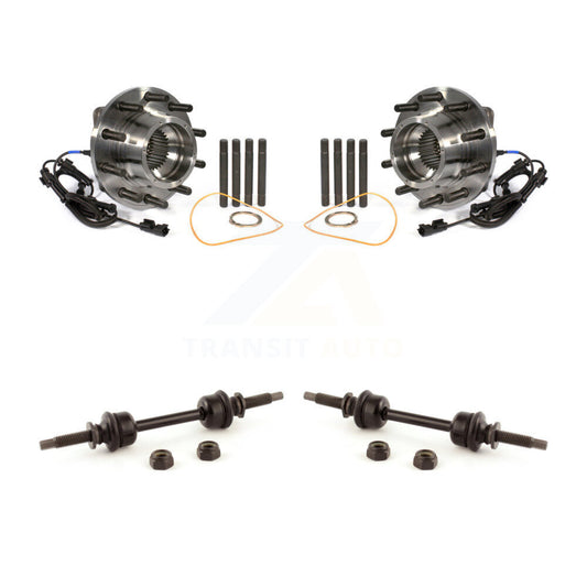 Hub Bearing Assembly And Link Front Kit For Ford F-450 Super Duty F-550 4 X