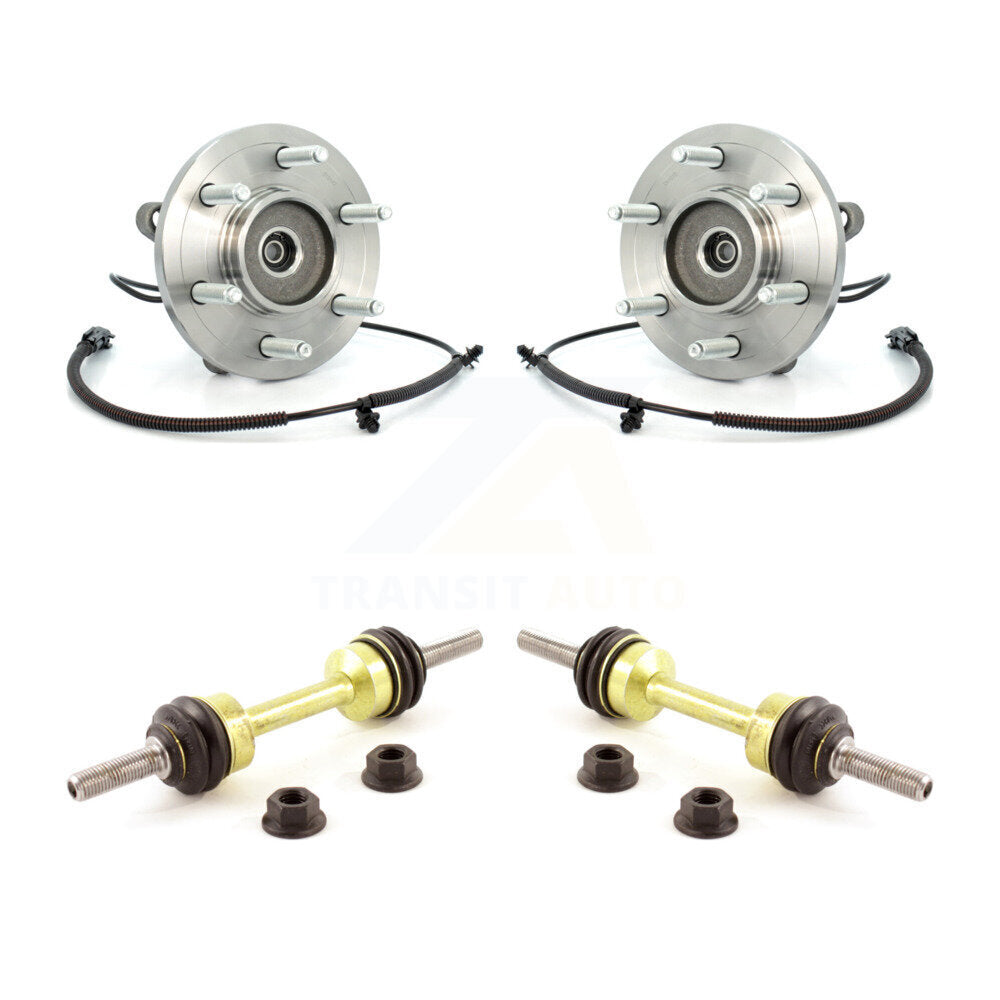 Hub Bearing Assembly & Link Front Kit For Ford Expedition Lincoln Navigator 4WD