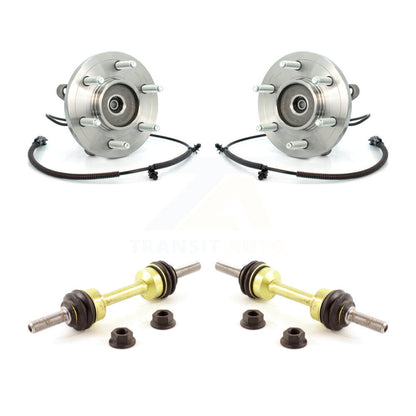 Hub Bearing Assembly & Link Front Kit For Ford Expedition Lincoln Navigator 4WD