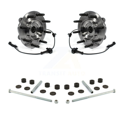 Hub Bearing Assembly & Link Front Kit For GMC Chevrolet Sierra 2500 HD Silverado