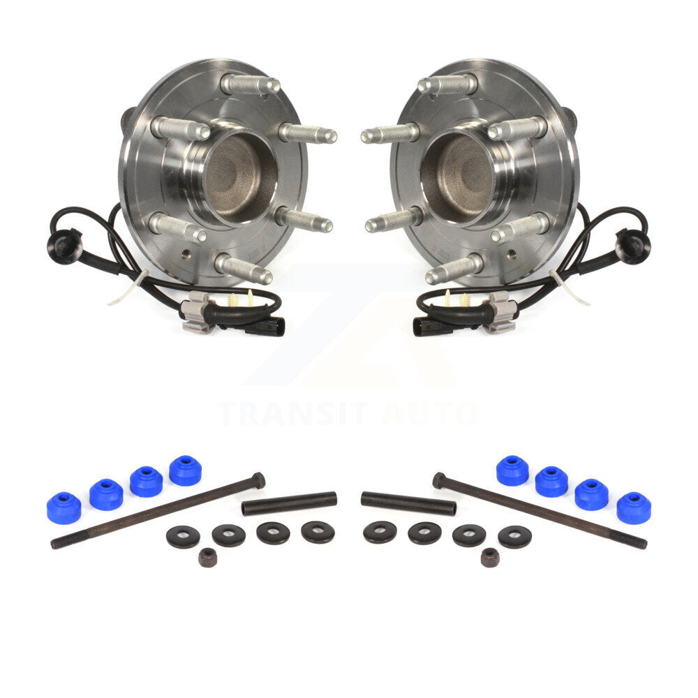 Hub Bearing Assembly & Link Front Kit For GMC Chevrolet Sierra 1500 Silverado XL