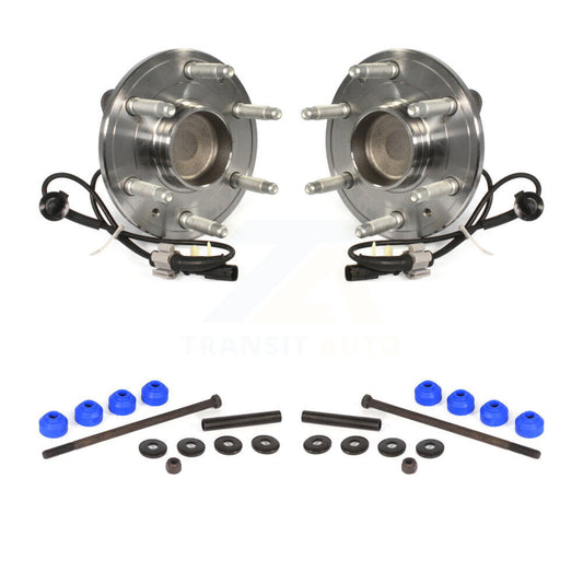 Hub Bearing Assembly & Link Front Kit For GMC Chevrolet Sierra 1500 Silverado XL