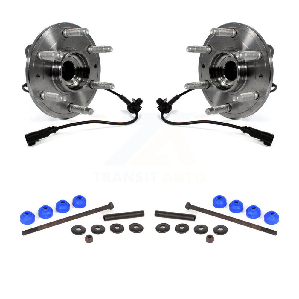 Hub Bearing Assembly & Link Front Kit For GMC Chevrolet Sierra 1500 Silverado XL