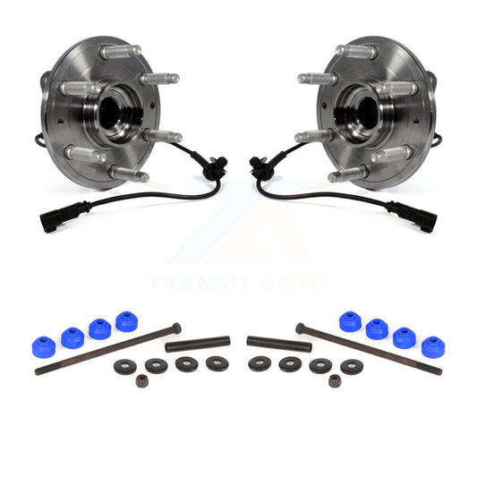 Hub Bearing Assembly & Link Front Kit For GMC Chevrolet Sierra 1500 Silverado XL