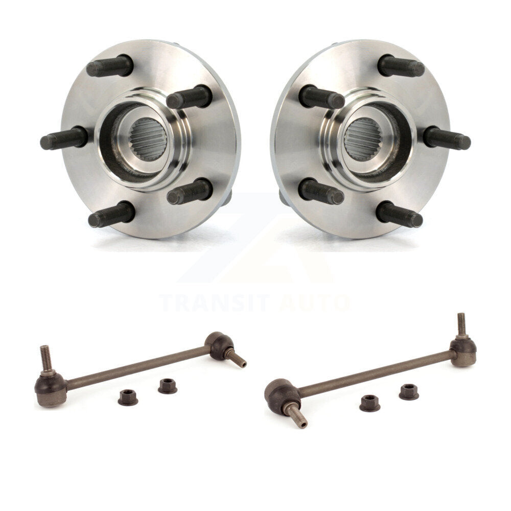 Hub Bearing Assembly And Link Front Kit For Ford Taurus Mercury Sable Lincoln