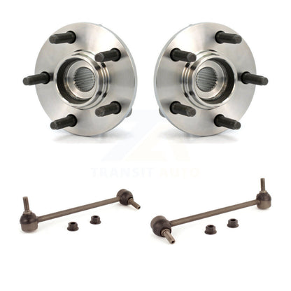 Hub Bearing Assembly And Link Front Kit For Ford Taurus Mercury Sable Lincoln