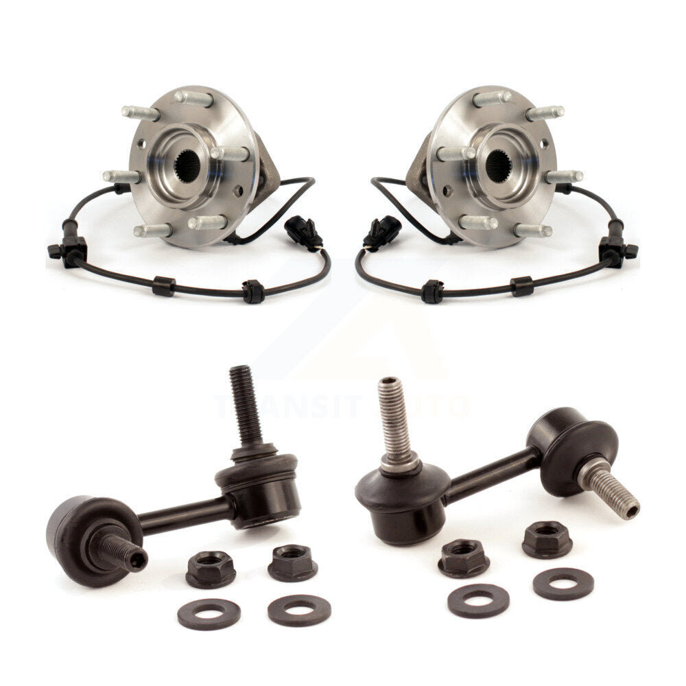 Hub Bearing Assembly & Link Front Kit For GMC Chevrolet Envoy Trailblazer XL EXT