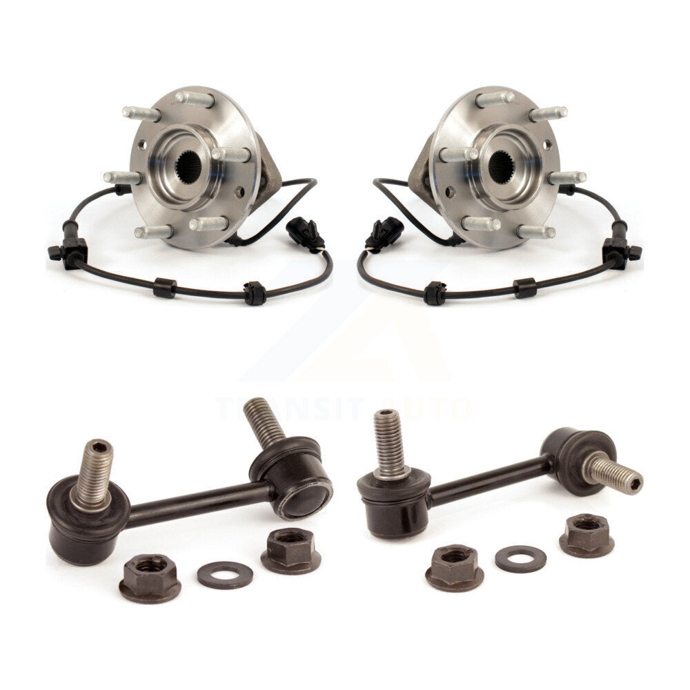 Hub Bearing Assembly & Link Front Kit For Chevrolet GMC Trailblazer Envoy XL EXT
