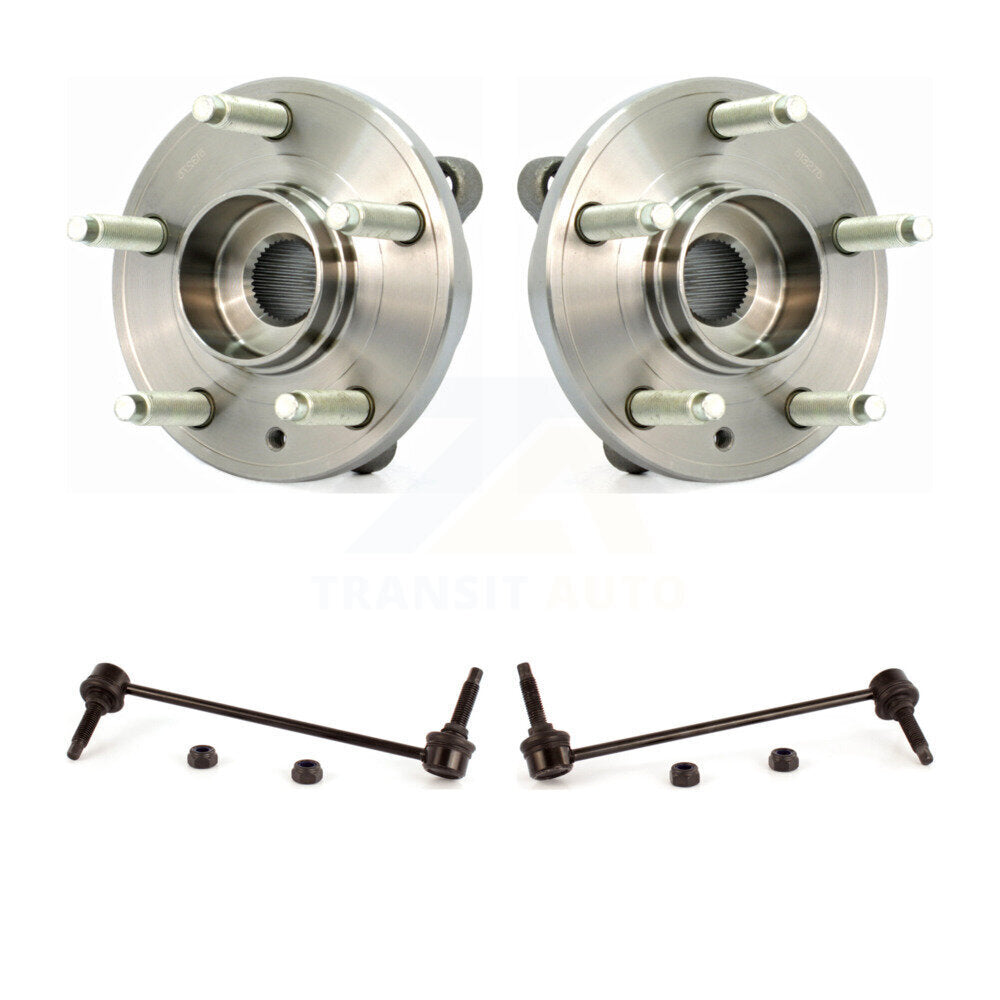 Hub Bearing Assembly And Link Front Kit For Ford Flex Taurus Lincoln MKT MKS
