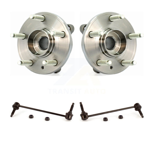 Hub Bearing Assembly And Link Front Kit For Ford Flex Taurus Lincoln MKT MKS