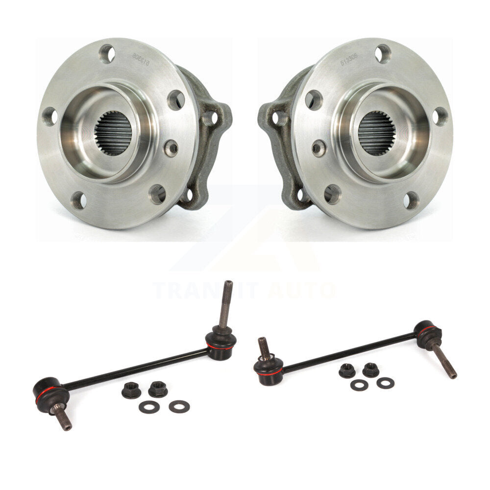 Hub Bearing Assembly And Link Front Kit For 2017 BMW X6 Without Adaptive Drive