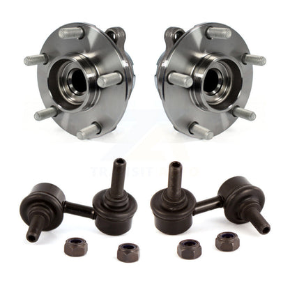 Hub Bearing Assembly And Link Front Kit For INFINITI Q50 Q60 RWD with 2.0L