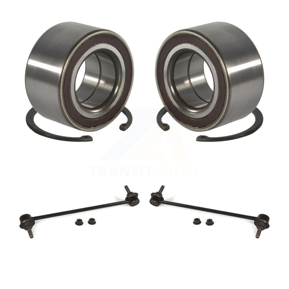 Wheel Bearing Link Front Kit For 2007-2009 Mazda 3 Turbocharged with 4-Wheel ABS