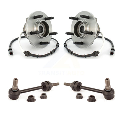 Hub Bearing Assembly And Link Front Kit For 2004 Ford F-150 4WD with 4-Wheel ABS