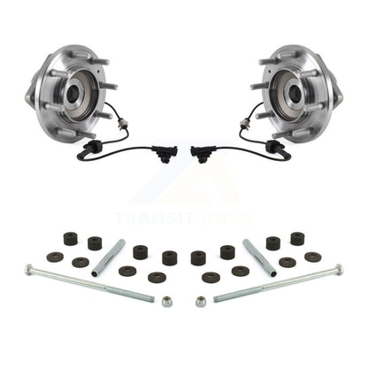 Hub Bearing Assembly & Link Front Kit For GMC Sierra 3500 HD Chevrolet Silverado
