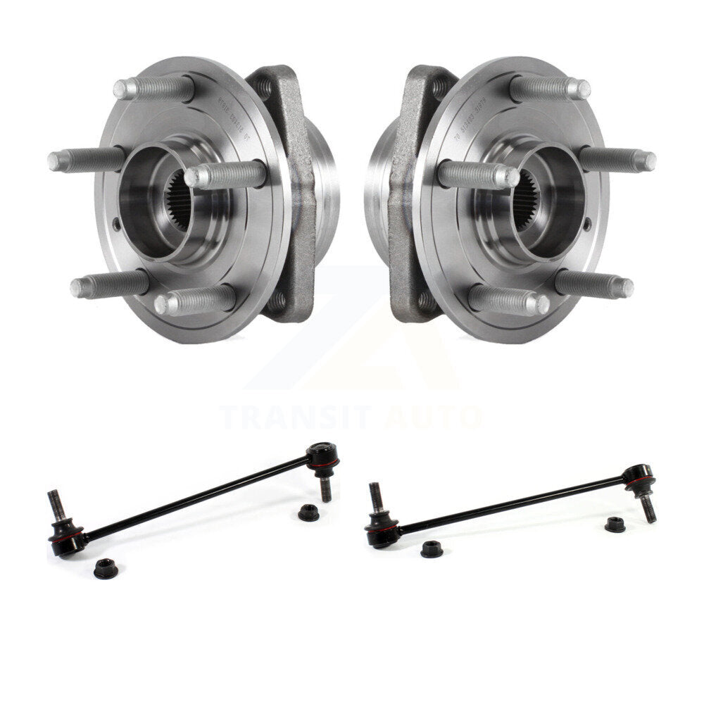 Hub Bearing Assembly And Link Front Kit For 2016-2019 Chevrolet Cruze Volt