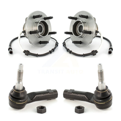 Wheel Bearing And Tie Rod End Front Kit For 2004 Ford F-150 4WD with 4-Wheel ABS