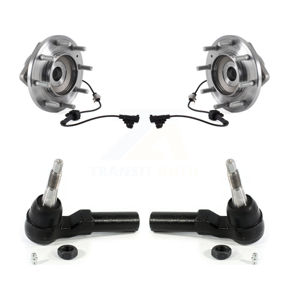 Wheel Bearing & Tie Rod End Front Kit For GMC Sierra 3500 HD Chevrolet Silverado
