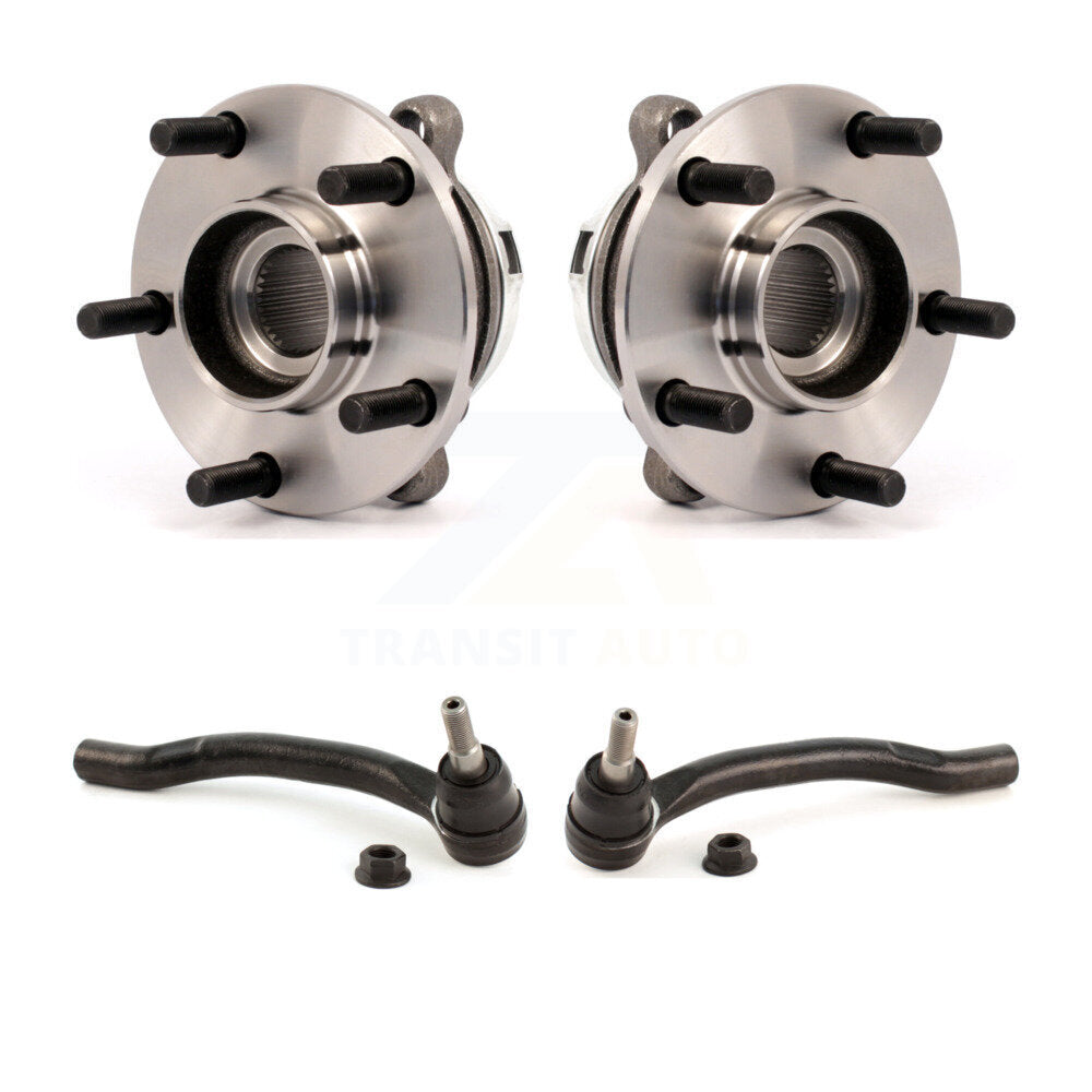 Wheel Bearing And Tie Rod End Front Kit For 2009-2014 Nissan Murano
