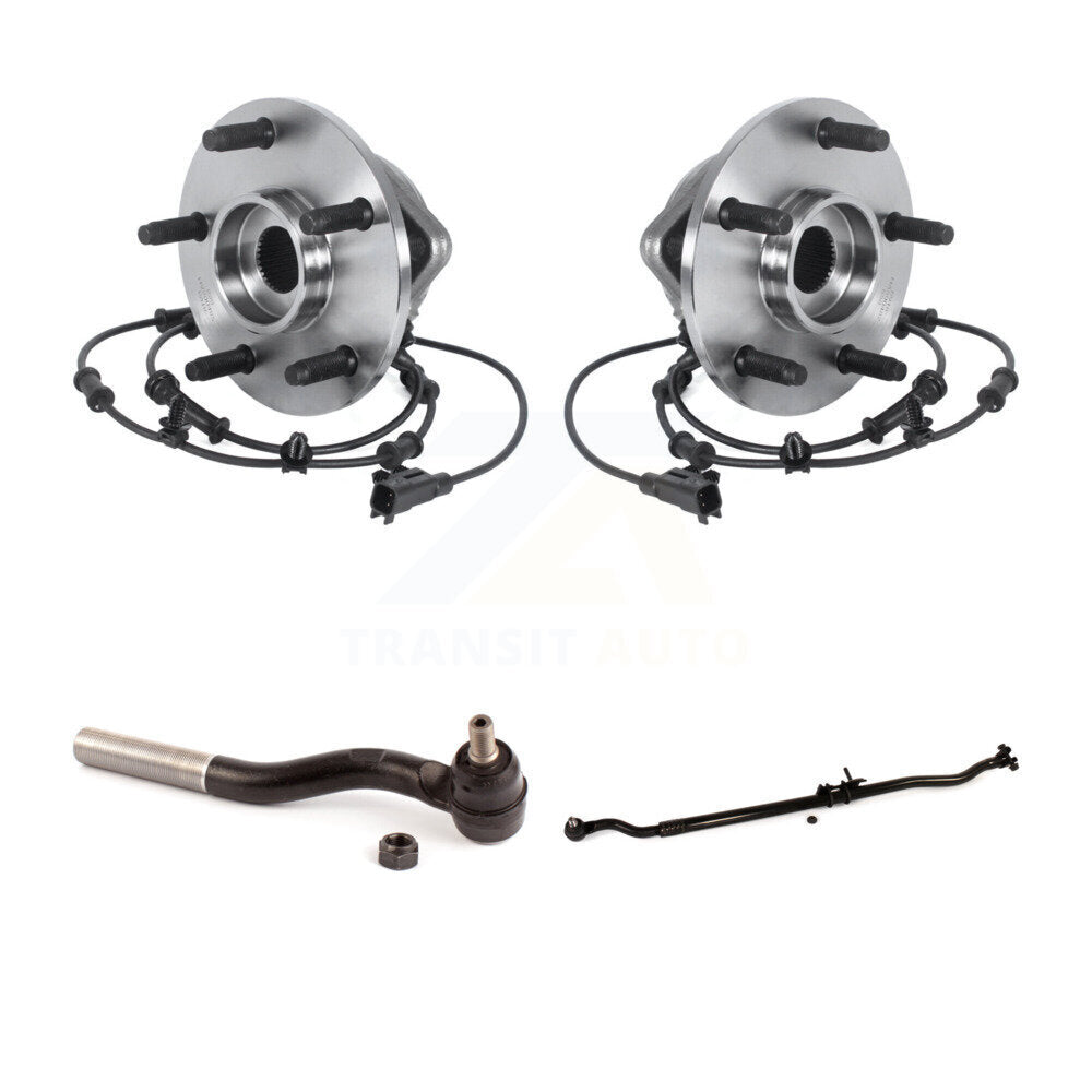 Wheel Bearing And Tie Rod End Front Kit For 2011-2016 Jeep Wrangler