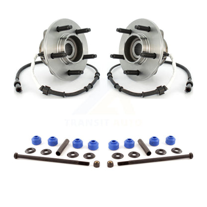 Hub Bearing Assembly Link Front Kit For Ford F-150 Heritage 4WD with 4-Wheel ABS
