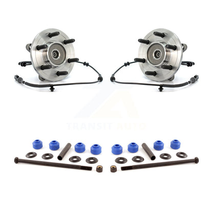 Hub Bearing Assembly Link Front Kit For 04 Ford F-150 Heritage With 6 Lug Wheels