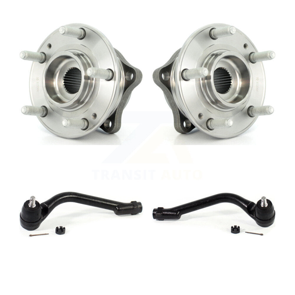 Wheel Bearing And Tie Rod End Front Kit For Hyundai Santa Fe Sport Kia Sorento