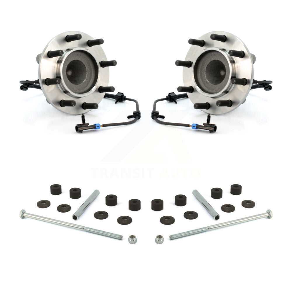 Hub Bearing Assembly & Link Front Kit For Chevrolet Express 3500 GMC Savana 4500