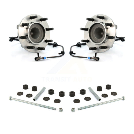 Hub Bearing Assembly & Link Front Kit For Chevrolet Express 3500 GMC Savana 4500