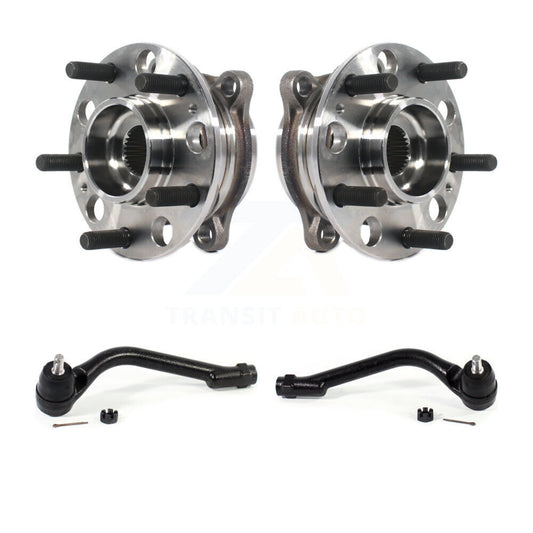Wheel Bearing And Tie Rod End Front Kit For 2015-2018 Hyundai Santa Fe Sport